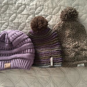 Bundle of 3 women’s beanies! CC and Marmot